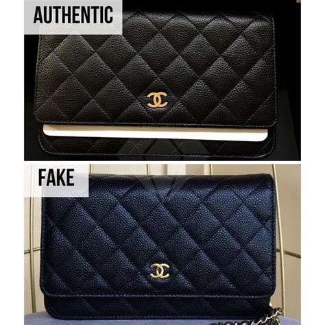 chanel logo fake vs real|authentic chanel wallet on chain.